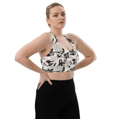 Monochrome Momentum Longline Sports Bra