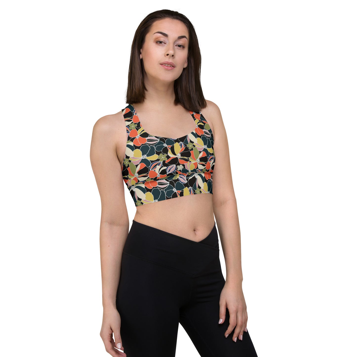 Flora Chic Longline Sports Bra