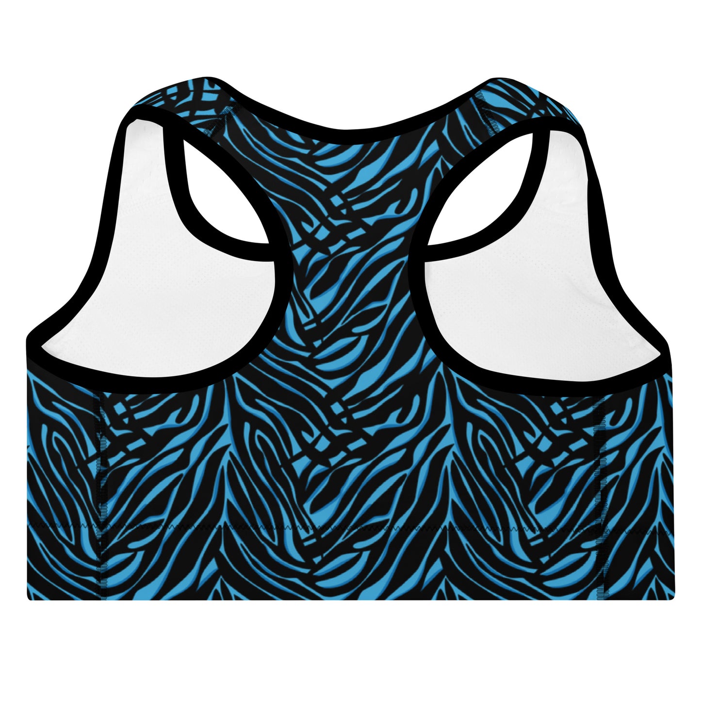 Azure Instinct Blue Padded Sports Bra