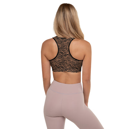 Midnight Safari Padded Sports Bra