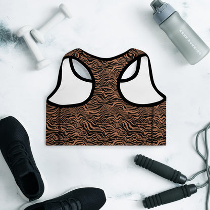 Midnight Safari Padded Sports Bra