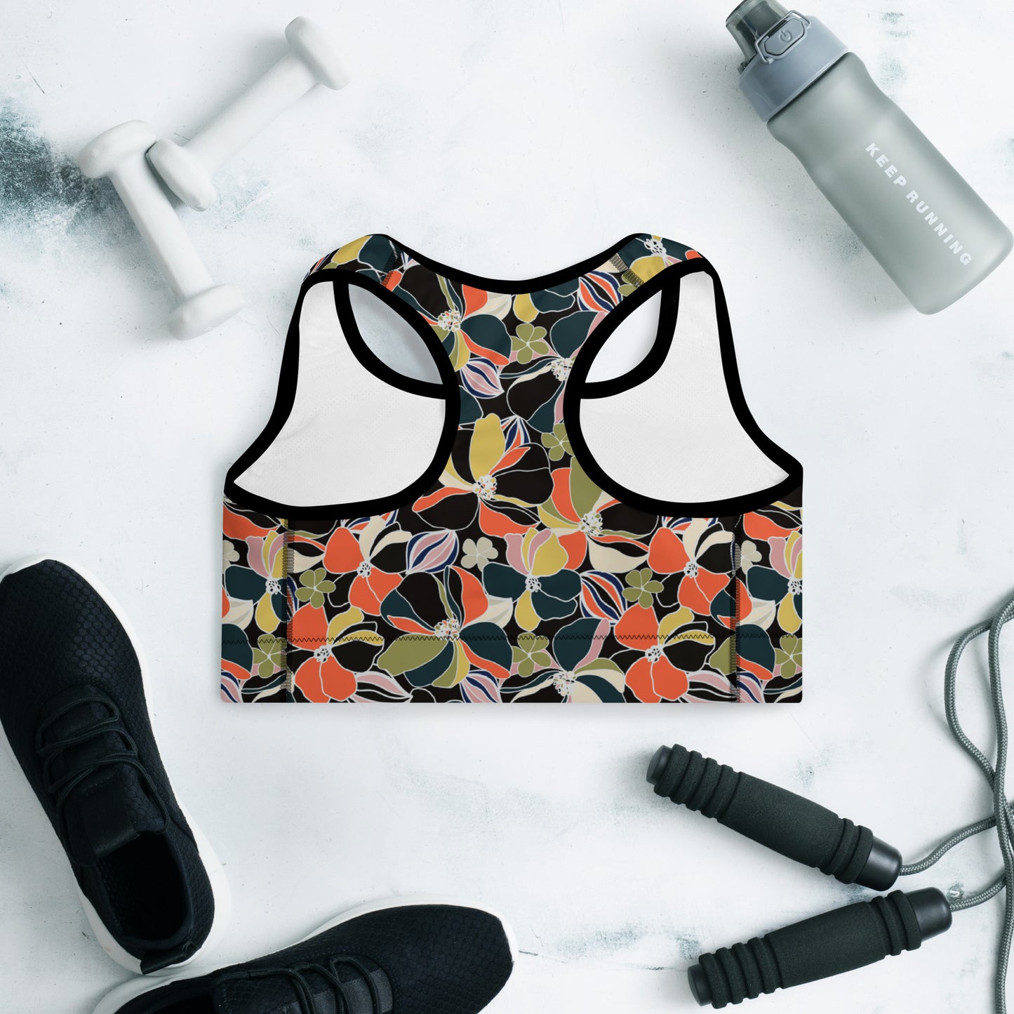 Flora Chic Padded Sports Bra