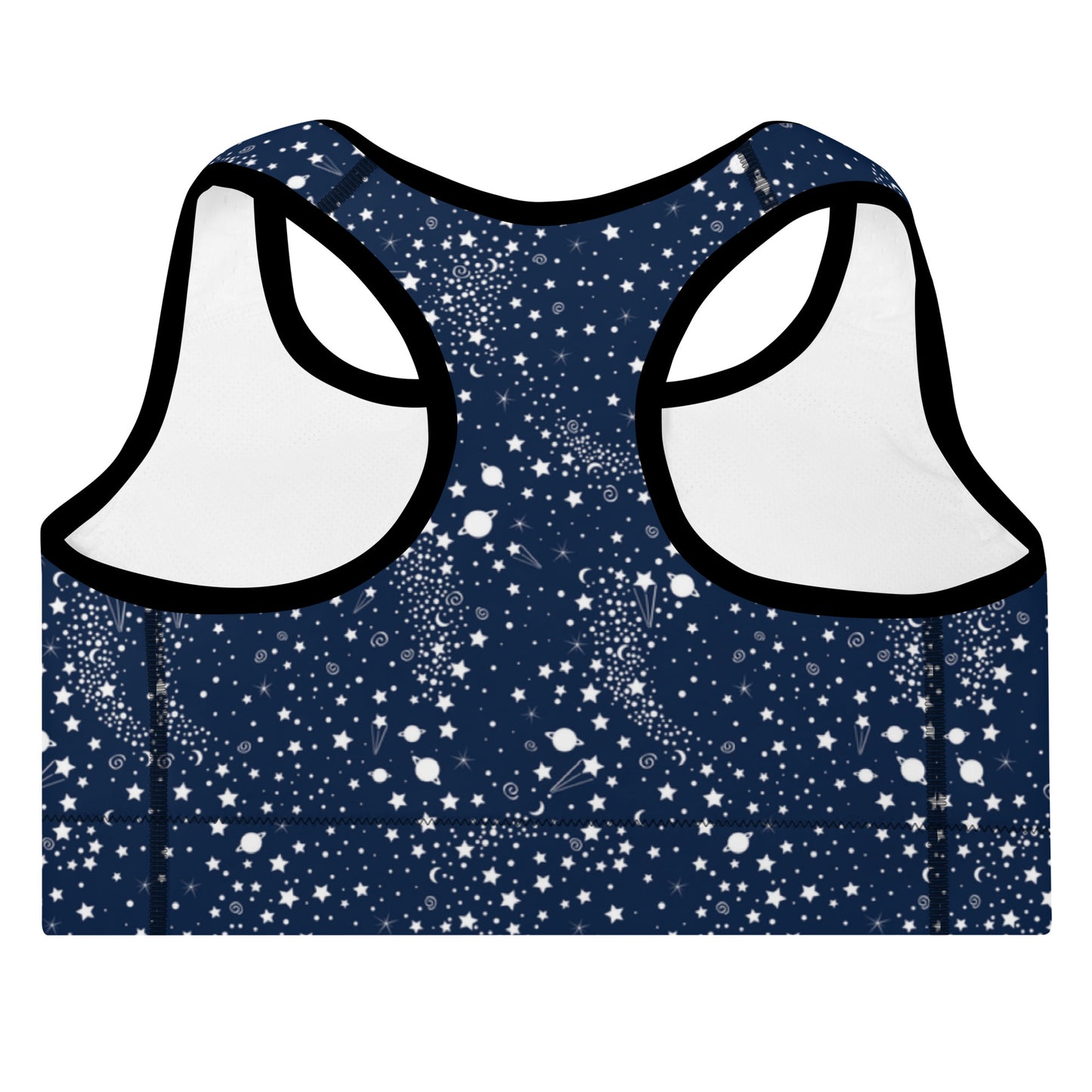 Starry Night Blue Padded Sports Bra