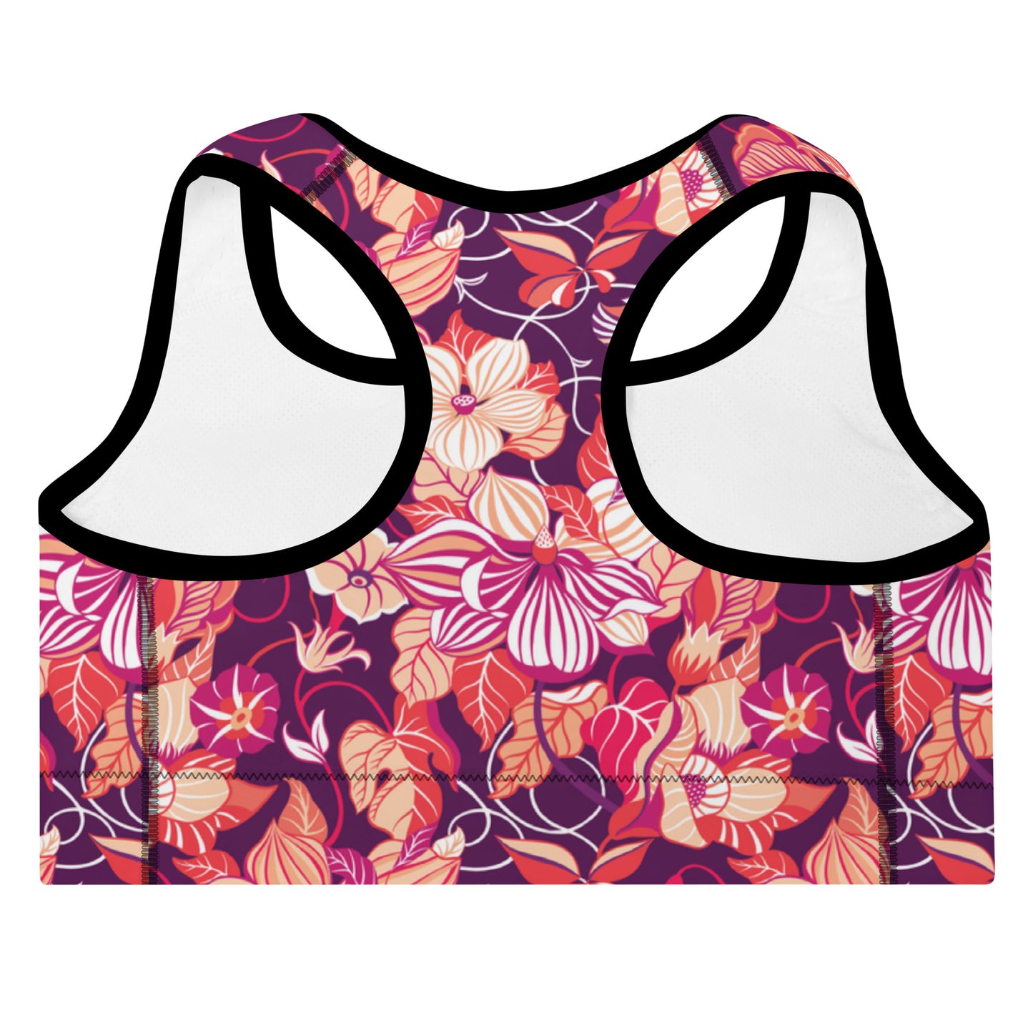 Mystic Petals Padded Sports Bra