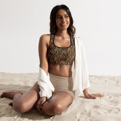 Safari Chic Padded Sports Bra