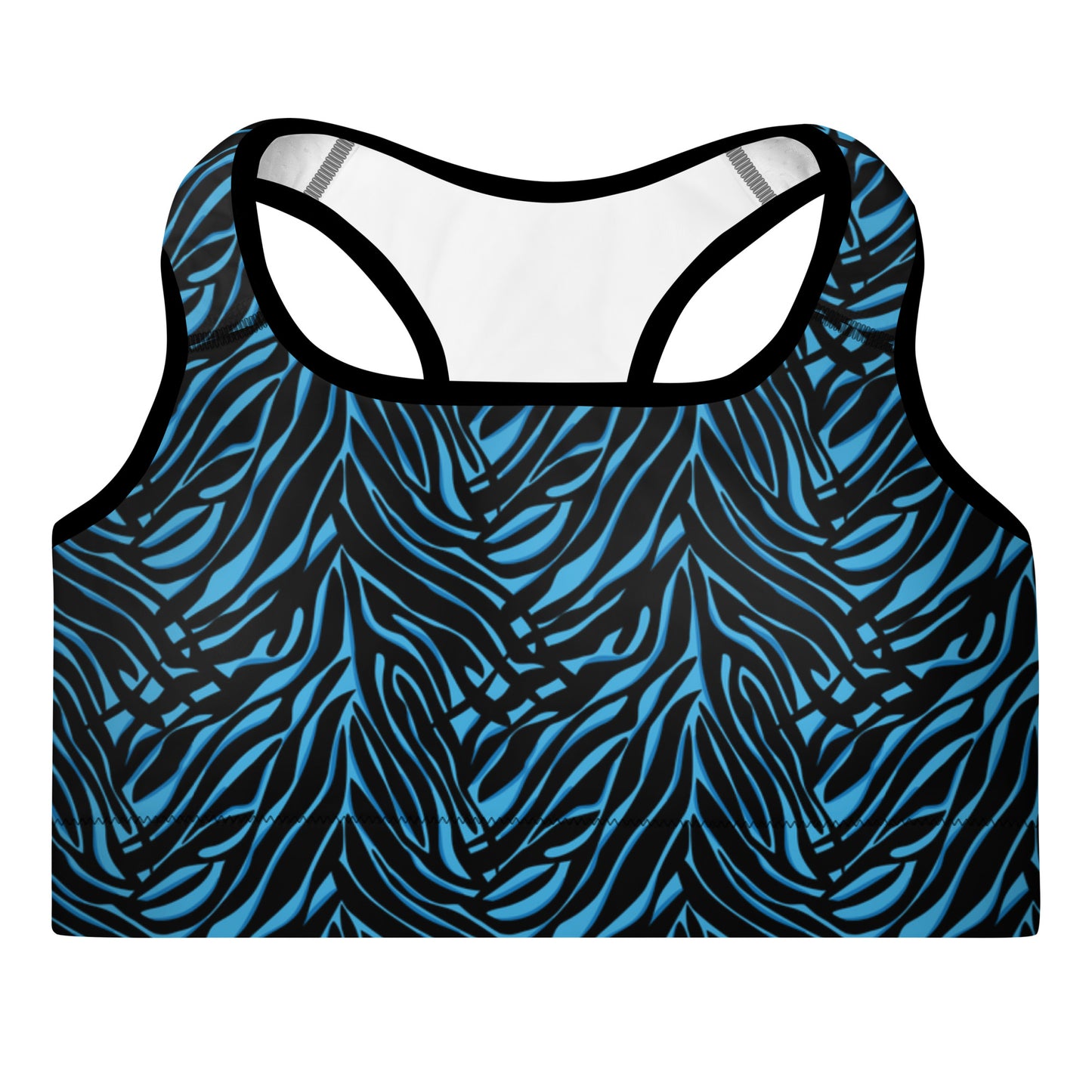 Azure Instinct Blue Padded Sports Bra