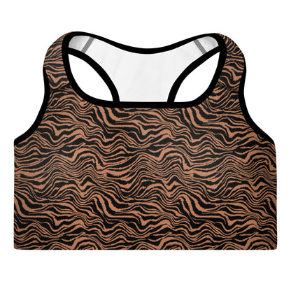 Midnight Safari Padded Sports Bra