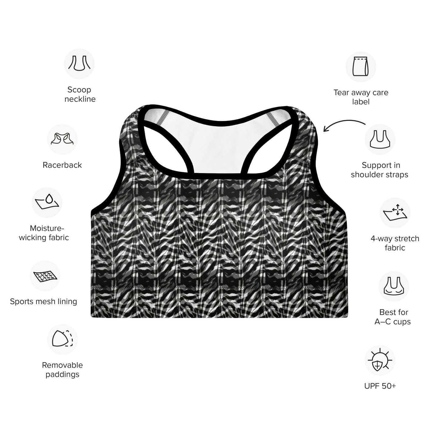 Savage Serenity Padded Sports Bra