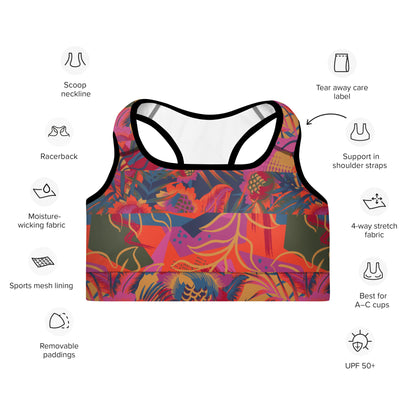 Radiant Rhythm Padded Sports Bra