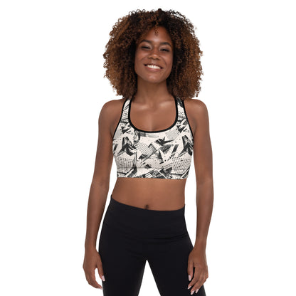 Monochrome Momentum Padded Sports Bra