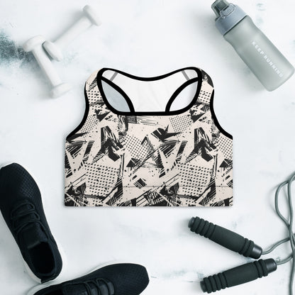 Monochrome Momentum Padded Sports Bra