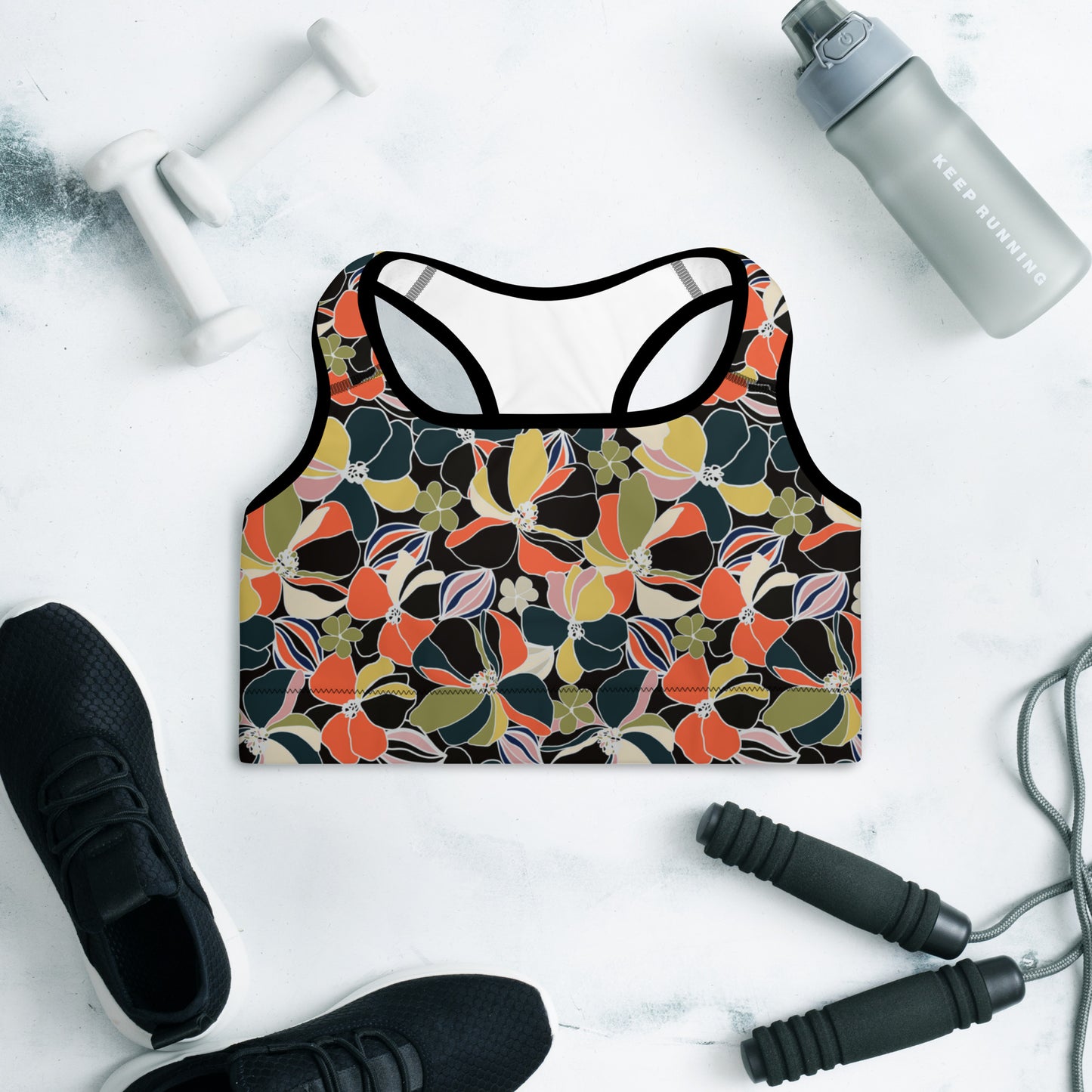 Flora Chic Padded Sports Bra