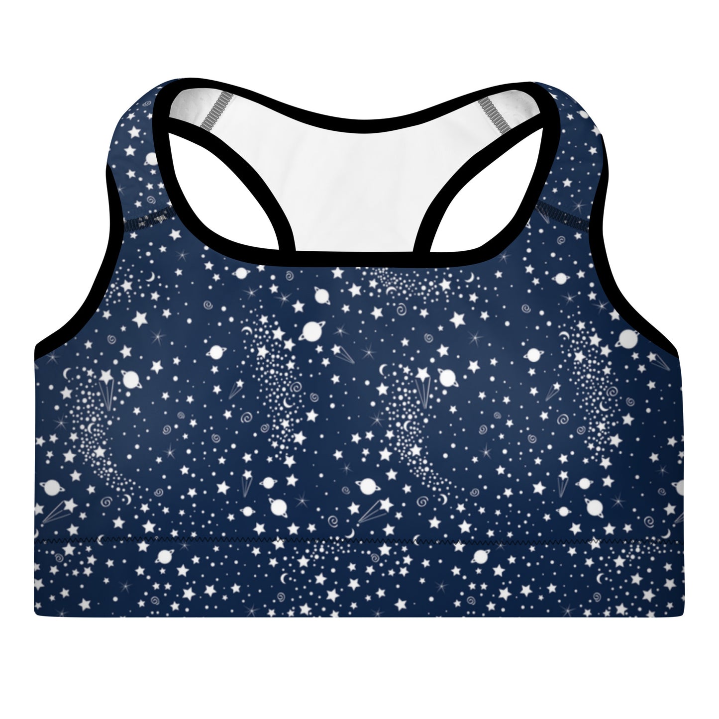 Starry Night Blue Padded Sports Bra