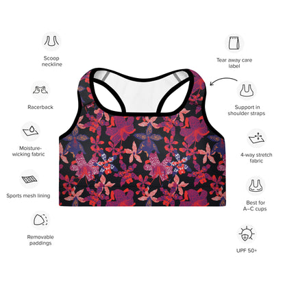 Blossom Spectrum Padded Sports Bra