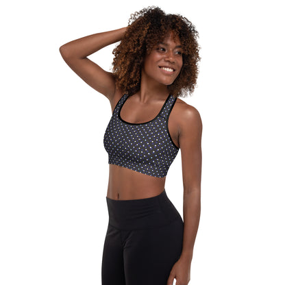 Dotty Delight Padded Sports Bra