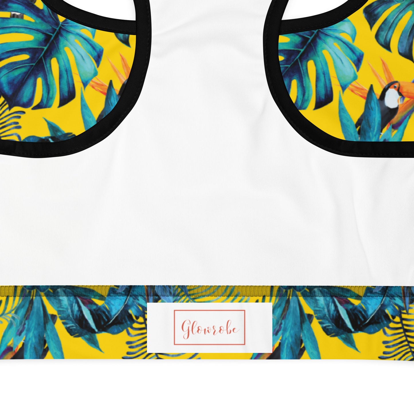 Lemon Leaf Padded Sports Bra