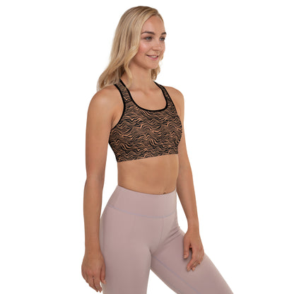 Midnight Safari Padded Sports Bra