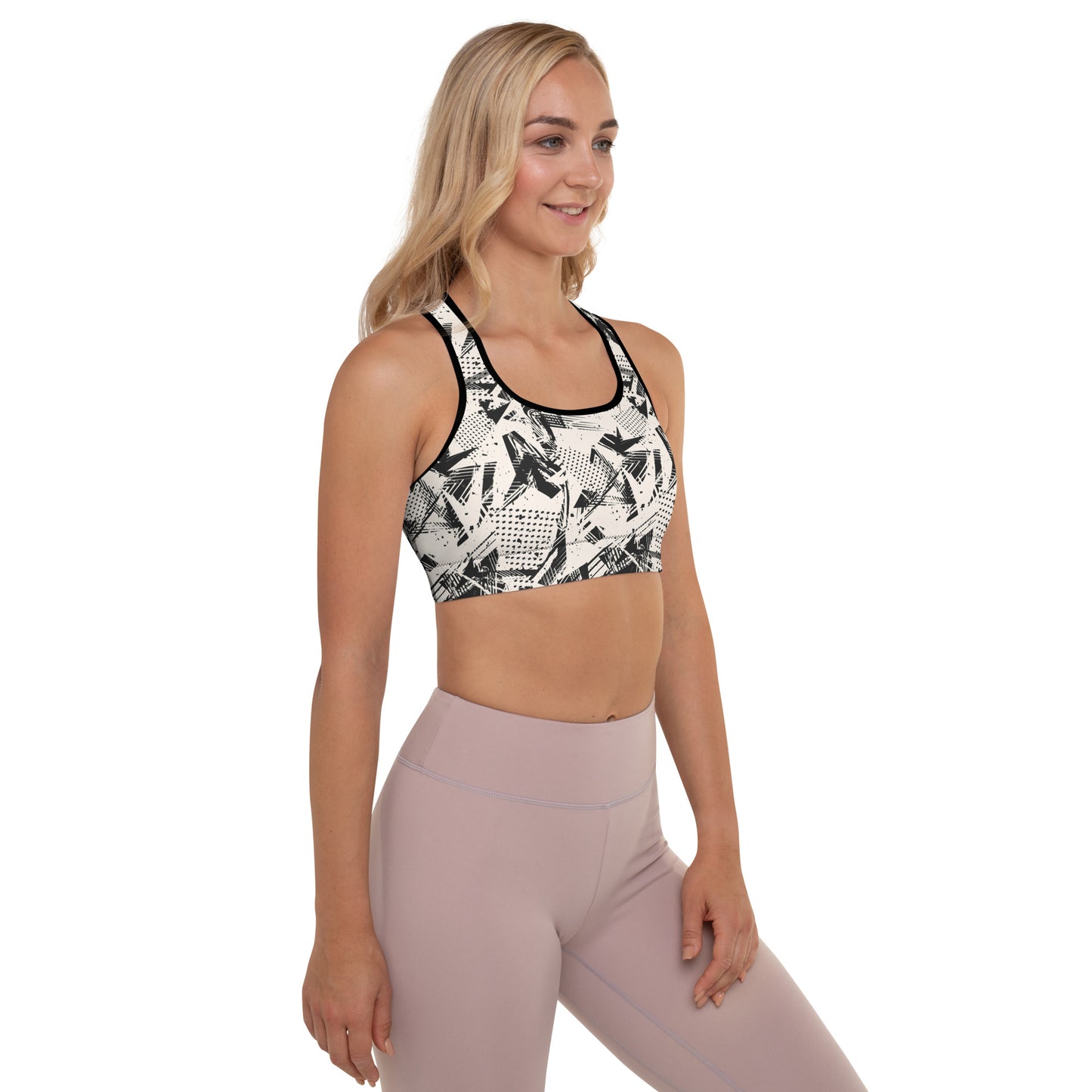 Monochrome Momentum Padded Sports Bra