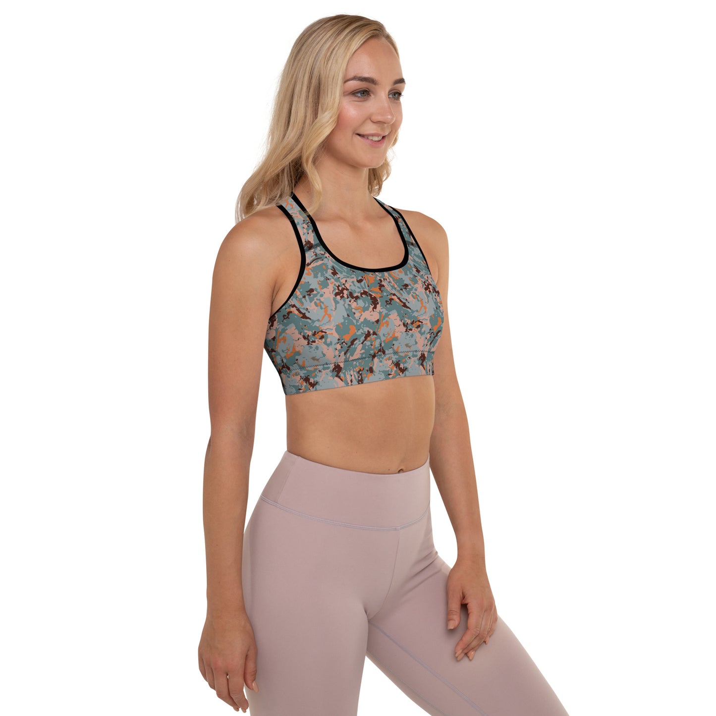 Marble Motion Padded Sports Bra