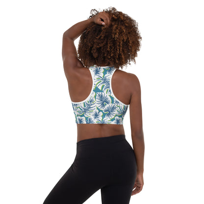 Floral Harmony Padded Sports Bra