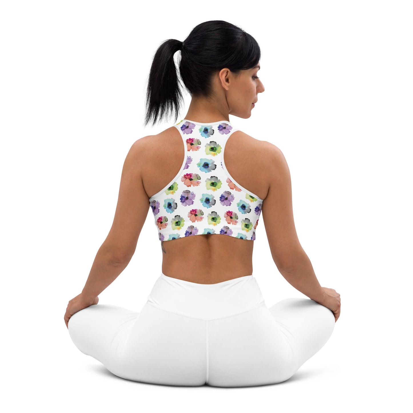 Floral Fiesta Padded Sports Bra