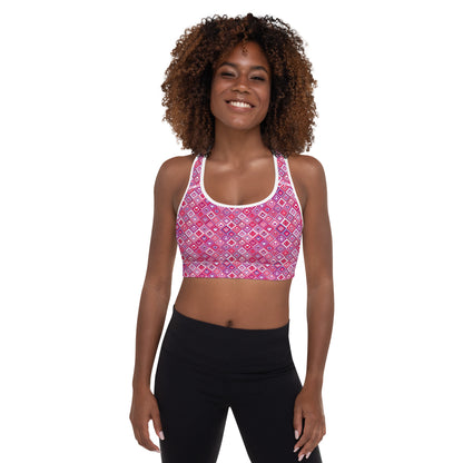 Heartbeat Charm Padded Sports Bra