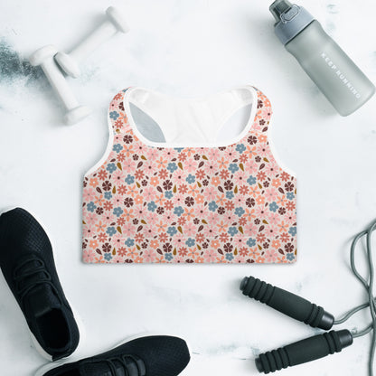 Blooming Garden Padded Sports Bra