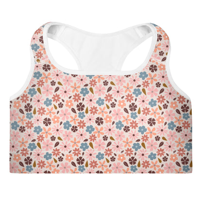 Blooming Garden Padded Sports Bra