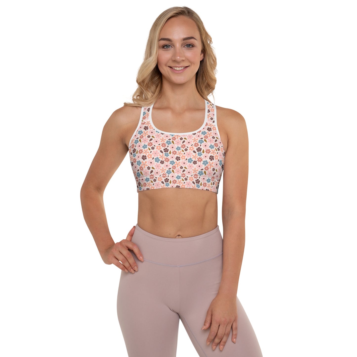 Blooming Garden Padded Sports Bra