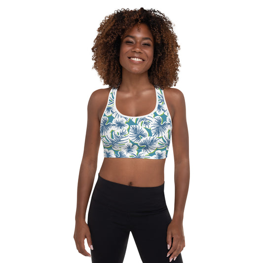 Floral Harmony Padded Sports Bra