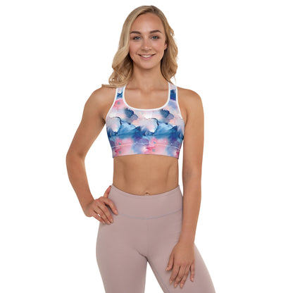 Aquarelle Dream Padded Sports Bra