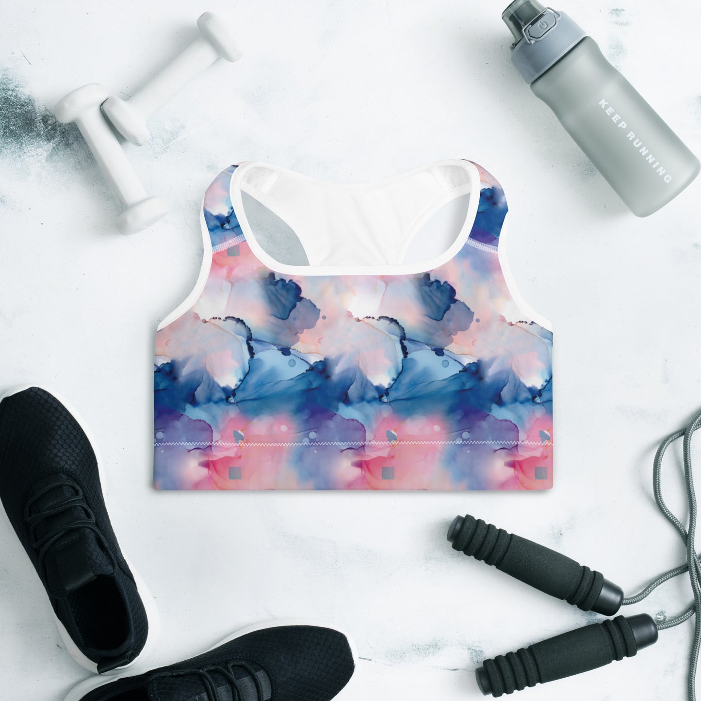 Aquarelle Dream Padded Sports Bra