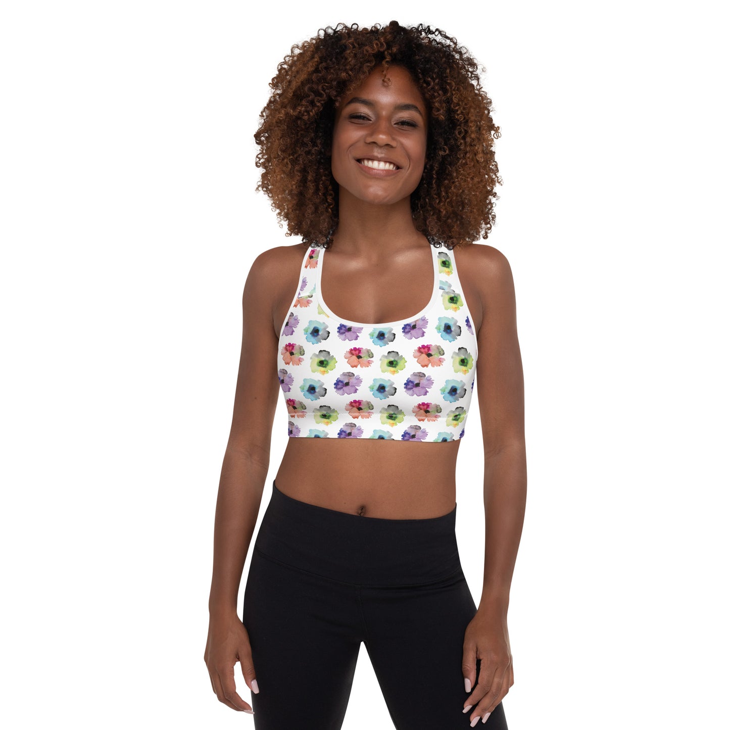 Floral Fiesta Padded Sports Bra