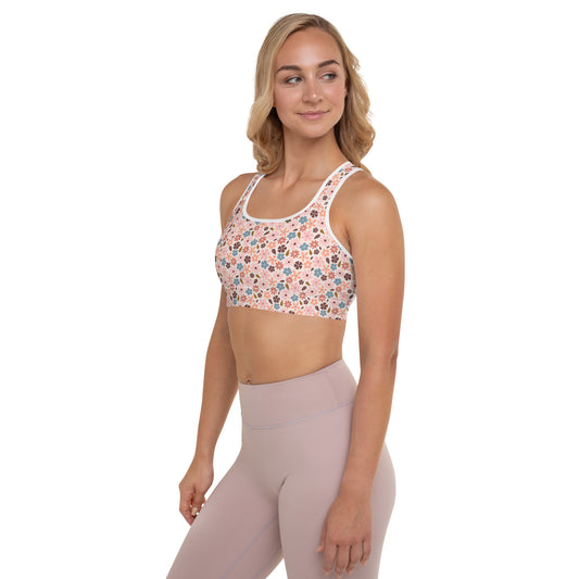 Blooming Garden Padded Sports Bra