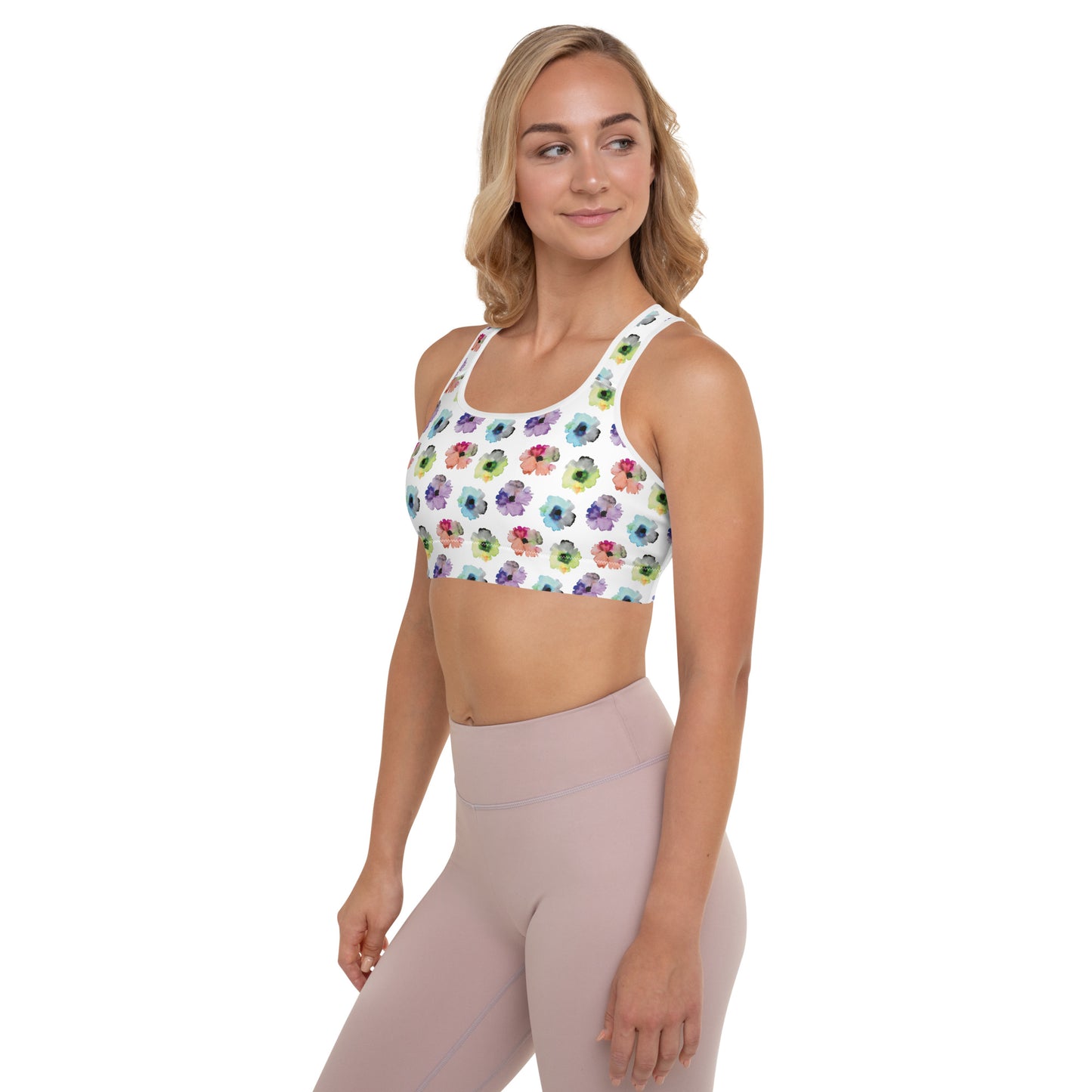 Floral Fiesta Padded Sports Bra