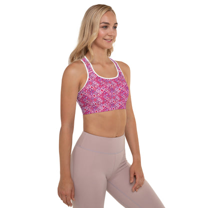 Heartbeat Charm Padded Sports Bra