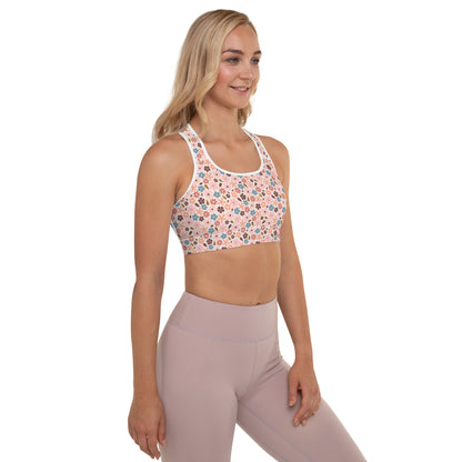 Blooming Garden Padded Sports Bra