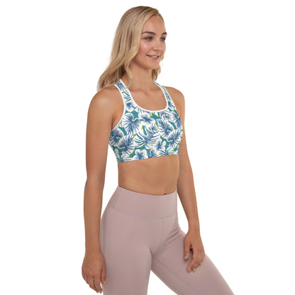 Floral Harmony Padded Sports Bra