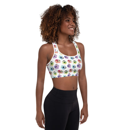 Floral Fiesta Padded Sports Bra