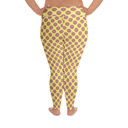 High-Waisted Floral Bliss Plus Size Leggings