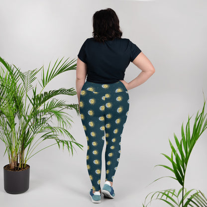 Solar Serenity High-Waisted Plus Size Leggings