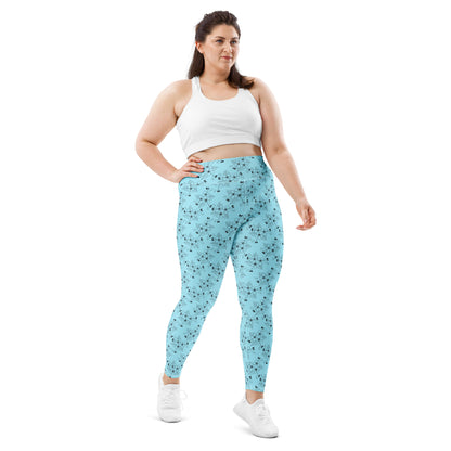 Sky Garden High-Waisted Plus Size Leggings