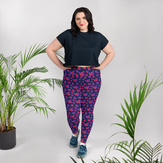 Bluebell Serenade High-Waisted Plus Size Leggings