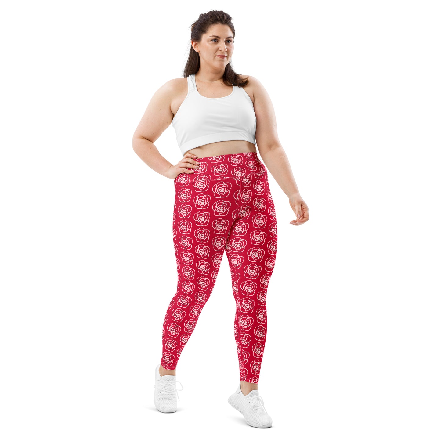 Crimson Rose Plus Size Leggings