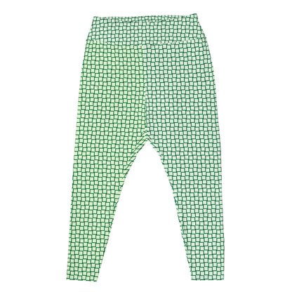 Minty Fresh Geometric Plus Size Leggings