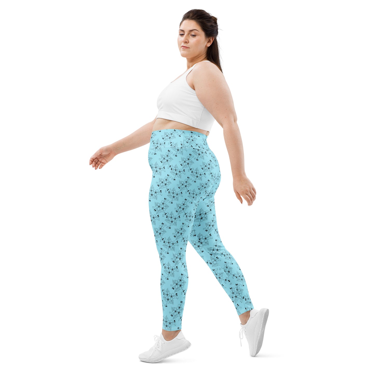 Sky Garden High-Waisted Plus Size Leggings