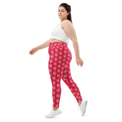 Crimson Rose Plus Size Leggings