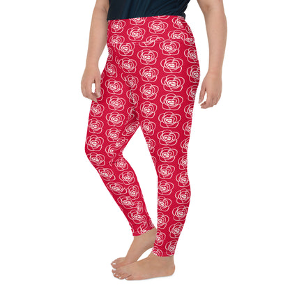 Crimson Rose Plus Size Leggings