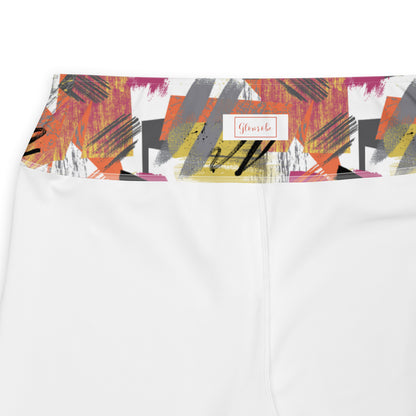 Colorful Expressionist High-Waisted Plus Size Leggings