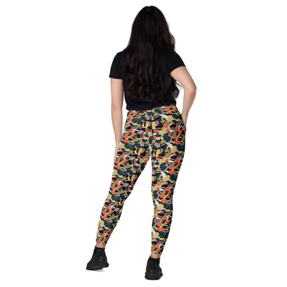 Flora Chic Crossover Pocket Leggings